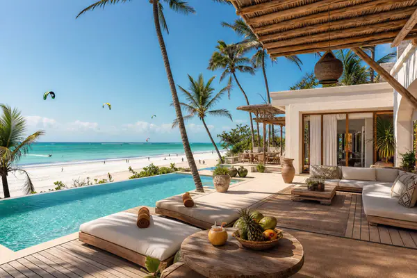 Paje east coast beach in Zanzibar — kite-surf capital and rental investment hotspot